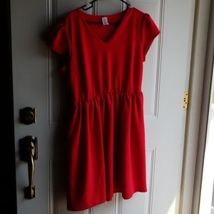 XL honey and lace dress